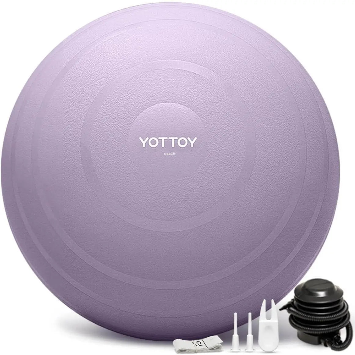 YOTTOY Anti-Burst Exercise Ball for Working Out, Yoga Ball for Pregnancy,Extra Thick Workout Ball for Physical Therapy,Stability Ball for Ball Chair Fitness with Pump…
