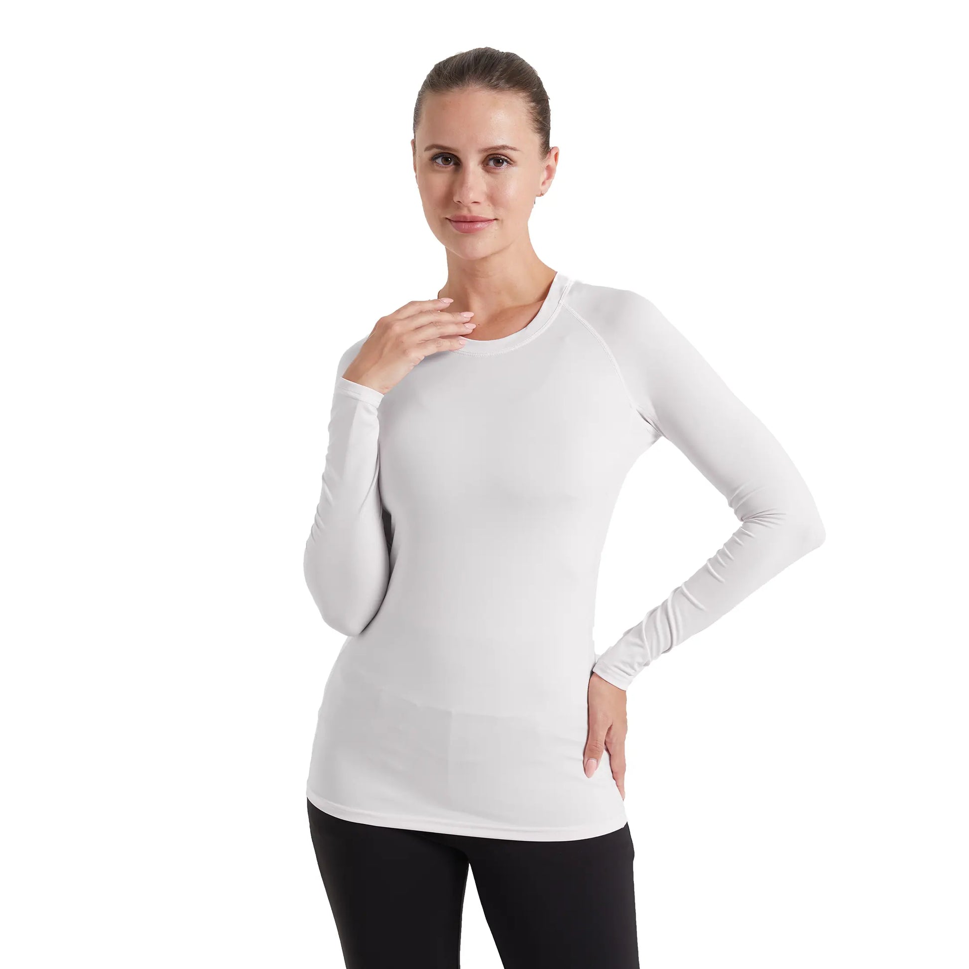 3 Pack Womens Compression Shirts Long Sleeve Quick Dry Workout Running Yoga Shirts for Women Athletic Tops