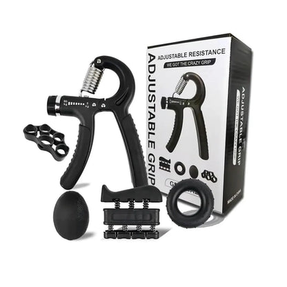 【5-In-1 Hand Grip Strengthener Trainer】 11-132 Lbs (5-60Kg) Adjustable Resistance ,Christmas/New Year/Thanksgiving Gift 10-130 Lb Forearm Exerciser