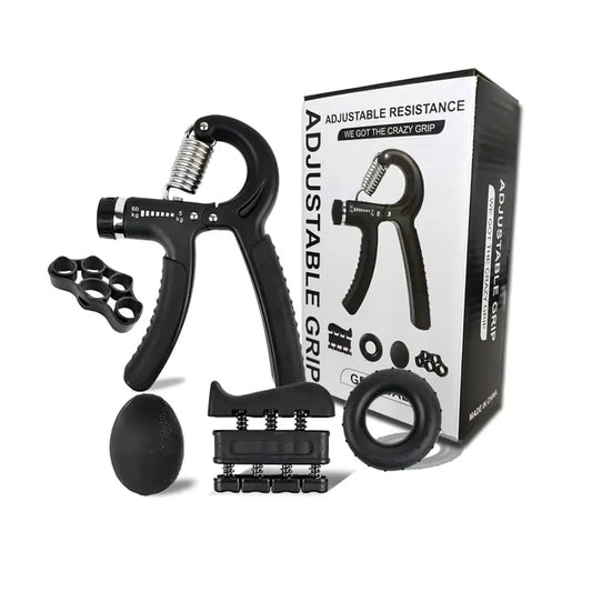 【5-In-1 Hand Grip Strengthener Trainer】 11-132 Lbs (5-60Kg) Adjustable Resistance ,Christmas/New Year/Thanksgiving Gift 10-130 Lb Forearm Exerciser