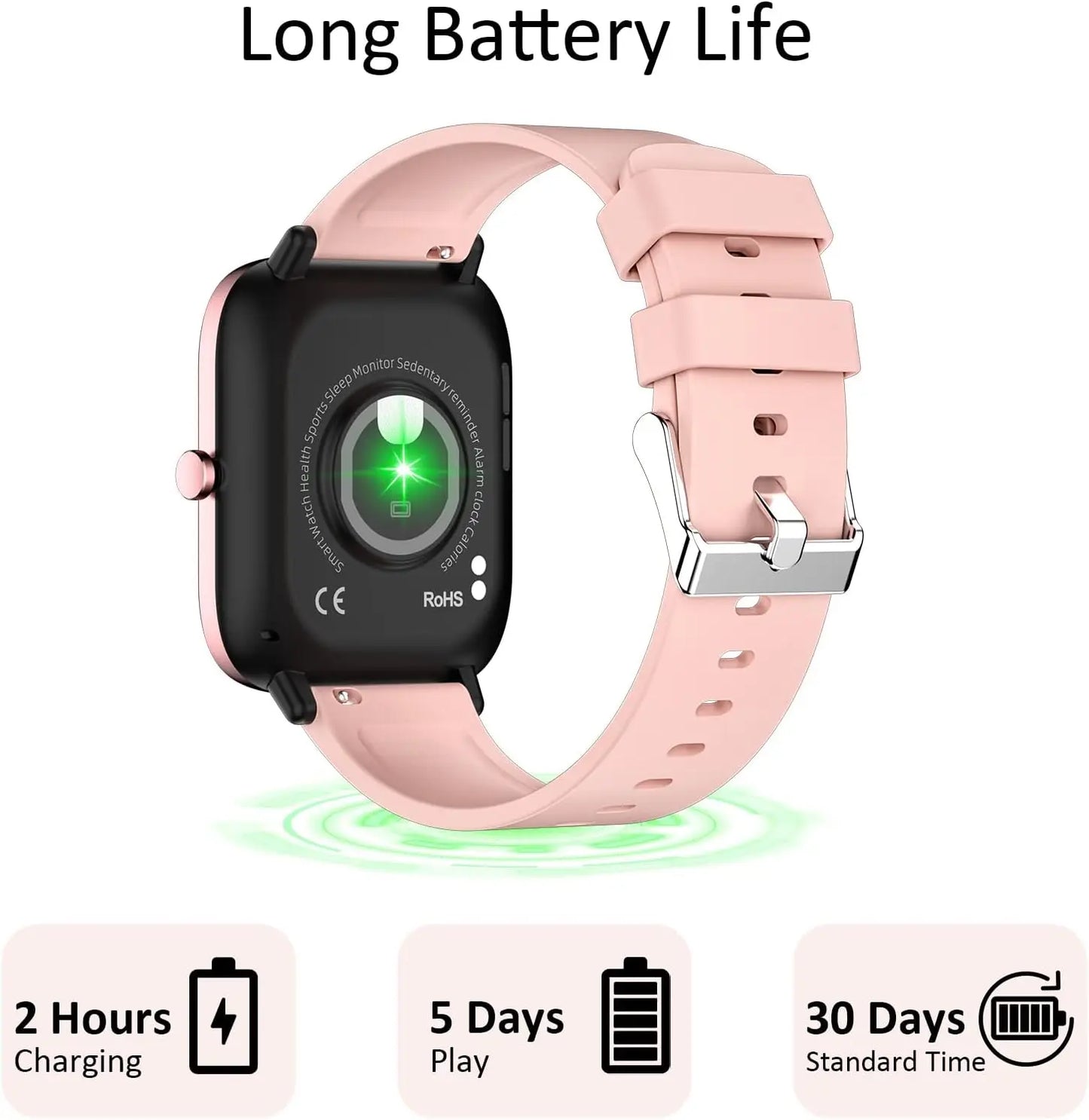 1.85 Inch Smart Watch with Call Answering and Health Monitoring 