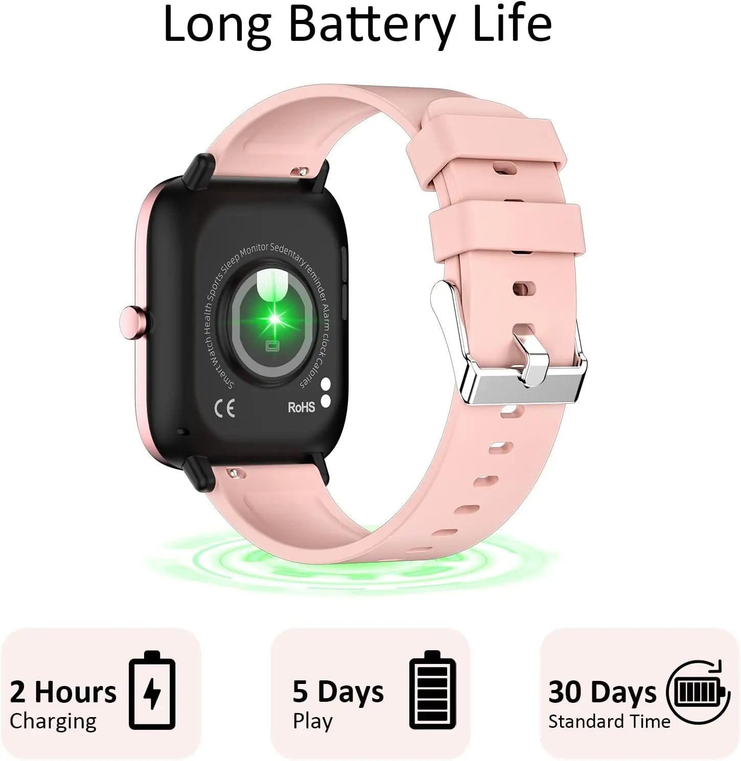 1.85 Inch Smart Watch with Call Answering and Health Monitoring 