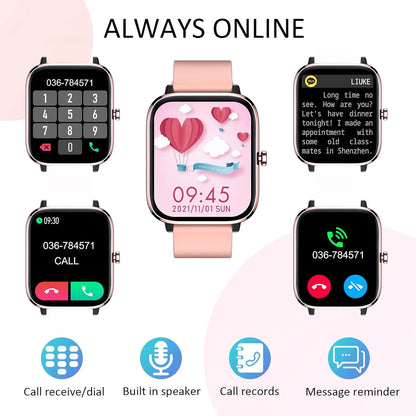 1.85 Inch Smart Watch with Call Answering and Health Monitoring 