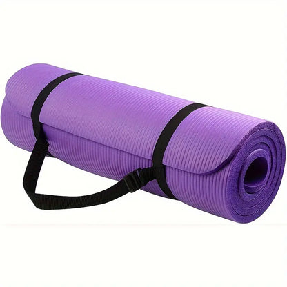 Ultra-Portable and Super Comfortable Yoga Mat Extra Thick High-Density with Shoulder Strap Tear-Resistant Non-Slip Rubber for Enhanced Grip Comfort Perfect for Fitness Training Everyday Exercise Yoga Box