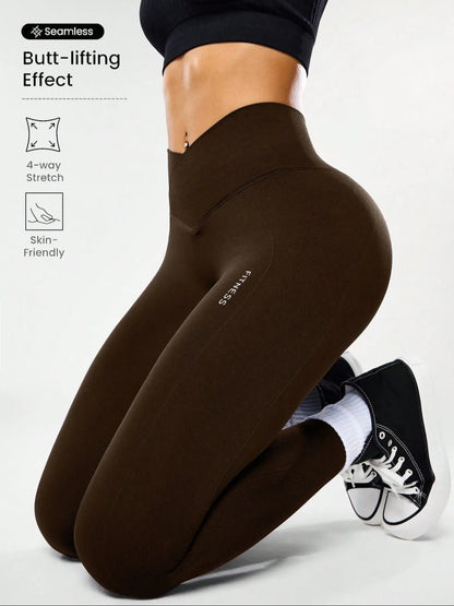 Women'S High Elasticity Yoga Pants, All Seasons Gym Wear, Comfortable & Flexible, Ideal for Fitness & Casual Use