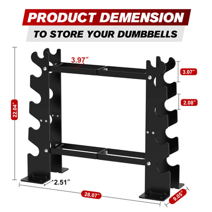 Exercise Equipment Dumbbell Rack Stand Weight Racks 450Lbs Dumbbells Storage Holder for Home Gym Exercise Equipment, Dumbbells Not Included
