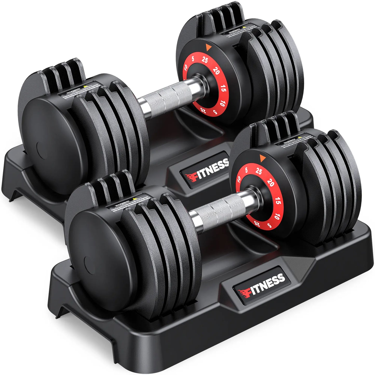 Bearbro 55Lb/80Lb Adjustable Dumbbells, 1-Sec Adjustable Weights Dumbbells , 5 in 1 Free Dumbbell with Anti-Slip Texture Handle, Weight Set for Home Gym Suit Both Men and Women,Dealsforyoudays
