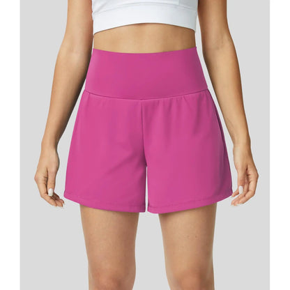 Halara Softlyzero Airy Super High Waisted 2-In-1 Cool Touch Yoga Shorts 5'' with Pockets-Longer Length#Tiktokshopspringglowup