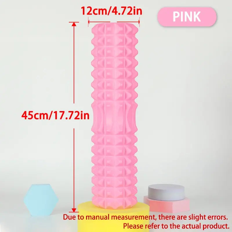 Yoga Roller, High Density Foam Yoga Roller, Muscle Recovery & Stretching Tool, Manual Massage Tool for Home Gym Workout, Home Training Equipment, Core Exercise Equipment, Home Fitness Equipment, Portable Workout Accessory, Sturdy Activity Equipment
