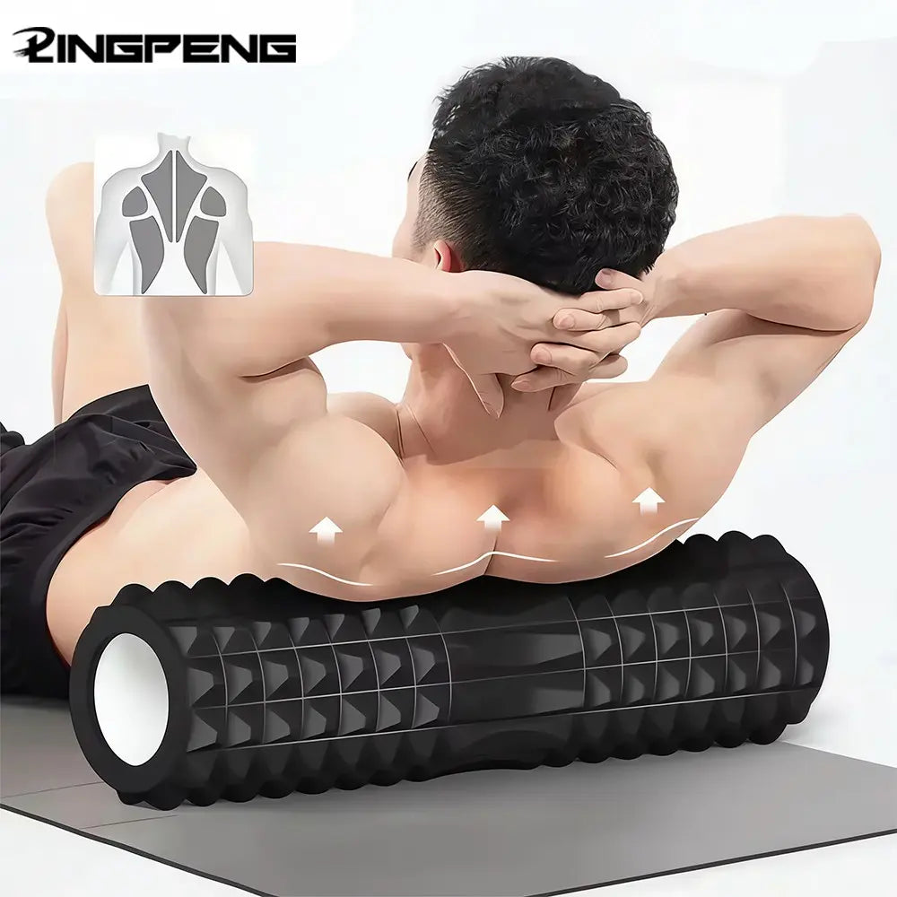 Yoga Roller, High Density Foam Yoga Roller, Muscle Recovery & Stretching Tool, Manual Massage Tool for Home Gym Workout, Home Training Equipment, Core Exercise Equipment, Home Fitness Equipment, Portable Workout Accessory, Sturdy Activity Equipment