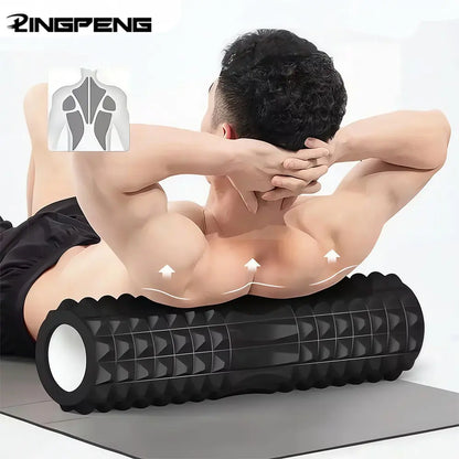 Yoga Roller, High Density Foam Yoga Roller, Muscle Recovery & Stretching Tool, Manual Massage Tool for Home Gym Workout, Home Training Equipment, Core Exercise Equipment, Home Fitness Equipment, Portable Workout Accessory, Sturdy Activity Equipment