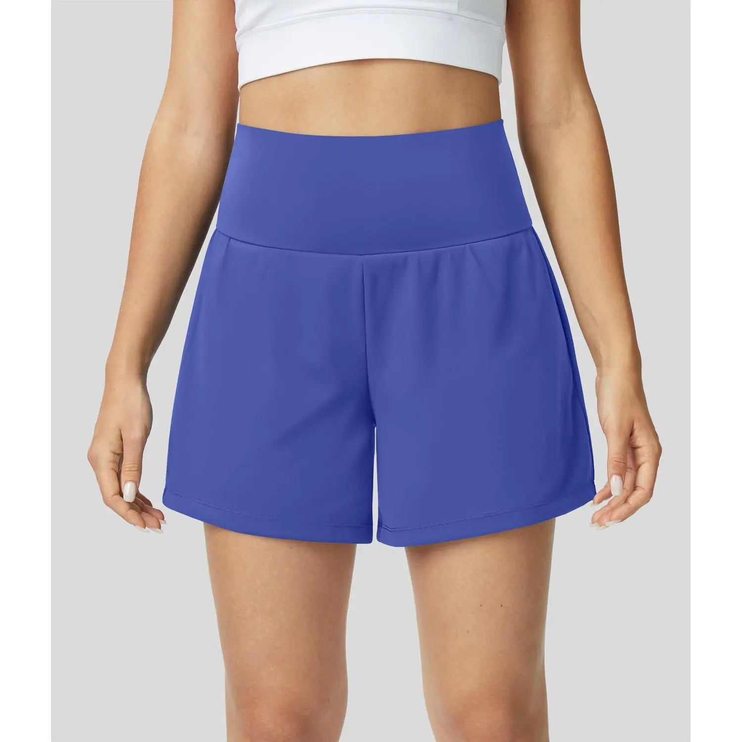 Halara Softlyzero Airy Super High Waisted 2-In-1 Cool Touch Yoga Shorts 5'' with Pockets-Longer Length#Tiktokshopspringglowup