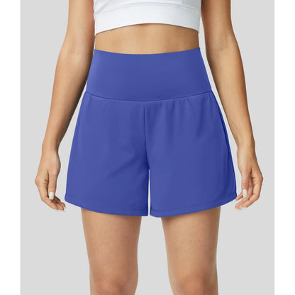 Halara Softlyzero Airy Super High Waisted 2-In-1 Cool Touch Yoga Shorts 5'' with Pockets-Longer Length#Tiktokshopspringglowup