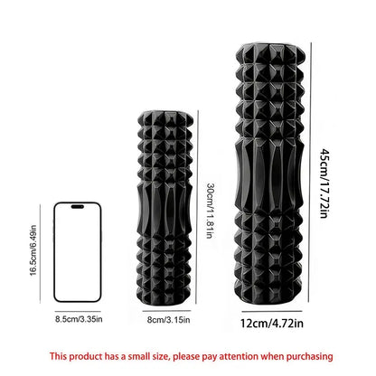 Yoga Roller, High Density Foam Yoga Roller, Muscle Recovery & Stretching Tool, Manual Massage Tool for Home Gym Workout, Home Training Equipment, Core Exercise Equipment, Home Fitness Equipment, Portable Workout Accessory, Sturdy Activity Equipment