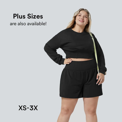 Halara Softlyzero Airy Super High Waisted 2-In-1 Cool Touch Yoga Shorts 5'' with Pockets-Longer Length#Tiktokshopspringglowup