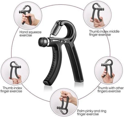 【5-In-1 Hand Grip Strengthener Trainer】 11-132 Lbs (5-60Kg) Adjustable Resistance ,Christmas/New Year/Thanksgiving Gift 10-130 Lb Forearm Exerciser