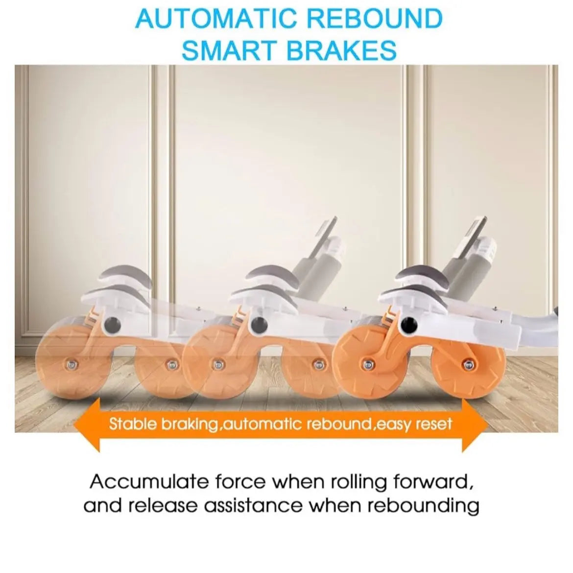 2026 Ab Roller Wheel with Knee Mat, Timer, and Elbow Support for Home Fitness - Automatic Rebound Exercise Equipment for Men and Women