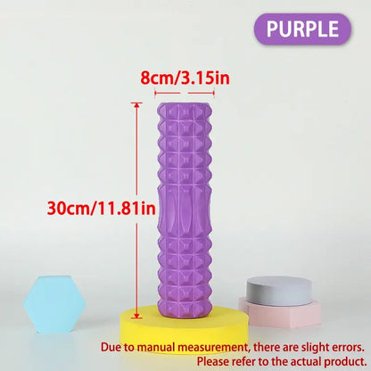 Yoga Roller, High Density Foam Yoga Roller, Muscle Recovery & Stretching Tool, Manual Massage Tool for Home Gym Workout, Home Training Equipment, Core Exercise Equipment, Home Fitness Equipment, Portable Workout Accessory, Sturdy Activity Equipment