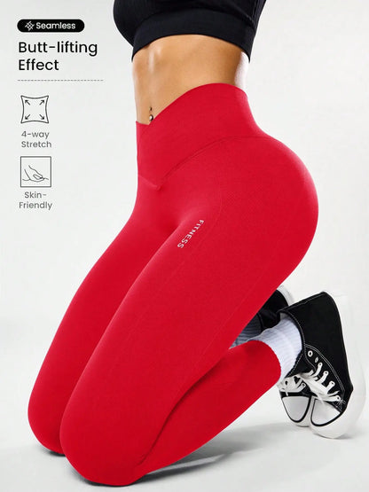 Women'S High Elasticity Yoga Pants, All Seasons Gym Wear, Comfortable & Flexible, Ideal for Fitness & Casual Use