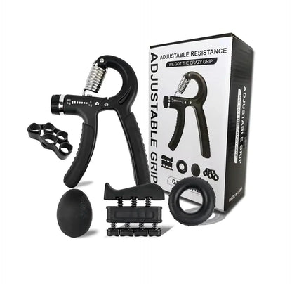 【5-In-1 Hand Grip Strengthener Trainer】 11-132 Lbs (5-60Kg) Adjustable Resistance ,Christmas/New Year/Thanksgiving Gift 10-130 Lb Forearm Exerciser