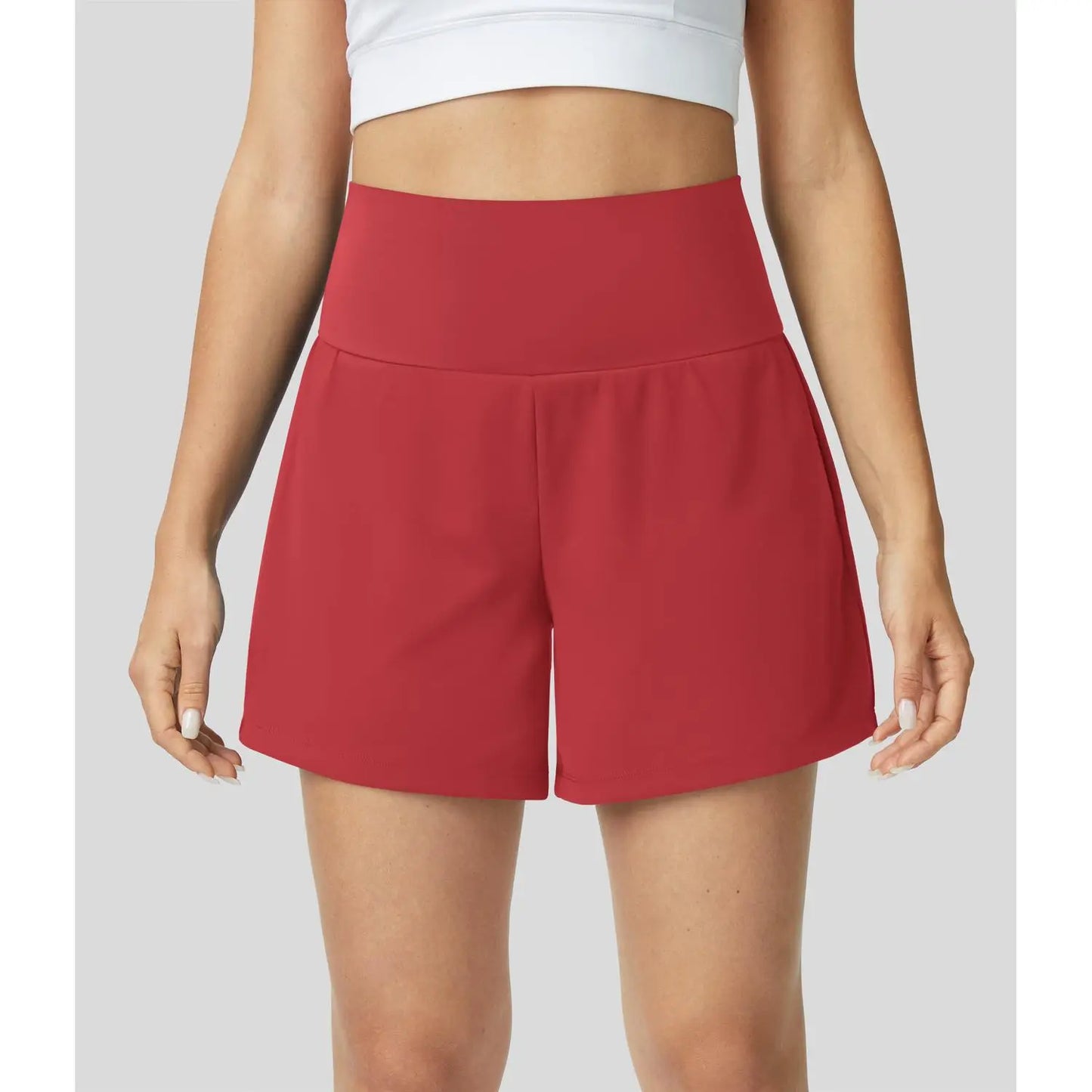 Halara Softlyzero Airy Super High Waisted 2-In-1 Cool Touch Yoga Shorts 5'' with Pockets-Longer Length#Tiktokshopspringglowup