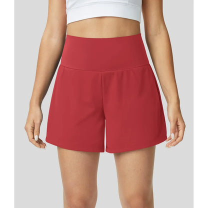 Halara Softlyzero Airy Super High Waisted 2-In-1 Cool Touch Yoga Shorts 5'' with Pockets-Longer Length#Tiktokshopspringglowup