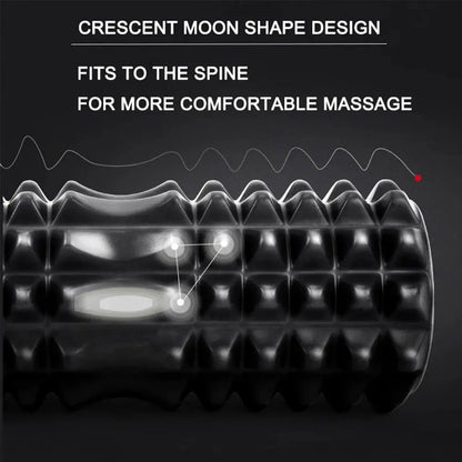 Yoga Roller, High Density Foam Yoga Roller, Muscle Recovery & Stretching Tool, Manual Massage Tool for Home Gym Workout, Home Training Equipment, Core Exercise Equipment, Home Fitness Equipment, Portable Workout Accessory, Sturdy Activity Equipment
