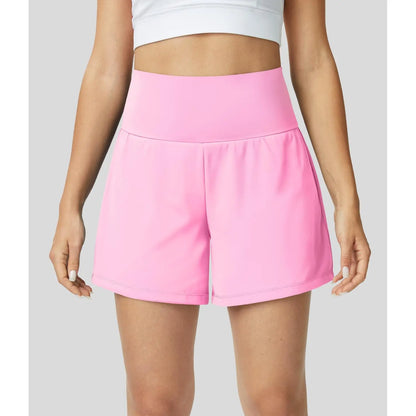 Halara Softlyzero Airy Super High Waisted 2-In-1 Cool Touch Yoga Shorts 5'' with Pockets-Longer Length#Tiktokshopspringglowup