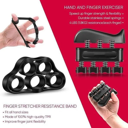 【5-In-1 Hand Grip Strengthener Trainer】 11-132 Lbs (5-60Kg) Adjustable Resistance ,Christmas/New Year/Thanksgiving Gift 10-130 Lb Forearm Exerciser