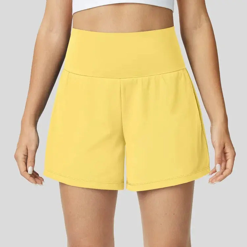Halara Softlyzero Airy Super High Waisted 2-In-1 Cool Touch Yoga Shorts 5'' with Pockets-Longer Length#Tiktokshopspringglowup