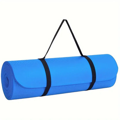 Ultra-Portable and Super Comfortable Yoga Mat Extra Thick High-Density with Shoulder Strap Tear-Resistant Non-Slip Rubber for Enhanced Grip Comfort Perfect for Fitness Training Everyday Exercise Yoga Box