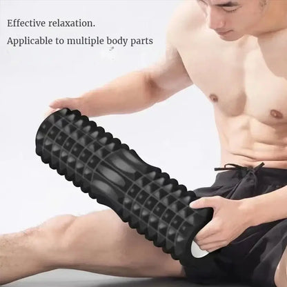 Yoga Roller, High Density Foam Yoga Roller, Muscle Recovery & Stretching Tool, Manual Massage Tool for Home Gym Workout, Home Training Equipment, Core Exercise Equipment, Home Fitness Equipment, Portable Workout Accessory, Sturdy Activity Equipment