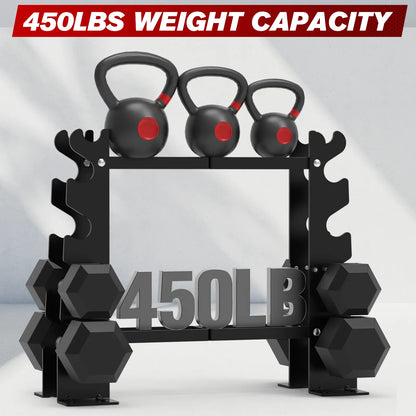 Exercise Equipment Dumbbell Rack Stand Weight Racks 450Lbs Dumbbells Storage Holder for Home Gym Exercise Equipment, Dumbbells Not Included
