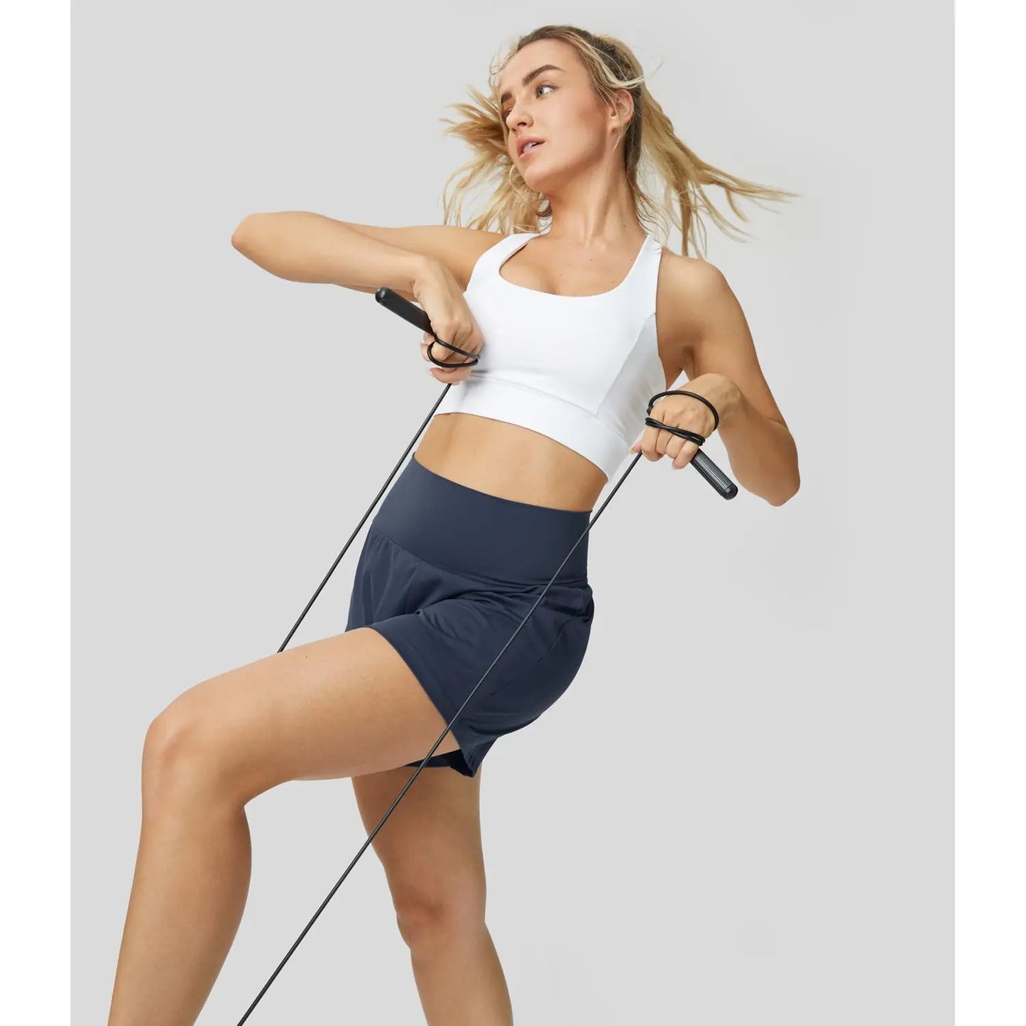 Halara Softlyzero Airy Super High Waisted 2-In-1 Cool Touch Yoga Shorts 5'' with Pockets-Longer Length#Tiktokshopspringglowup