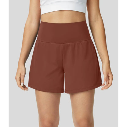 Halara Softlyzero Airy Super High Waisted 2-In-1 Cool Touch Yoga Shorts 5'' with Pockets-Longer Length#Tiktokshopspringglowup