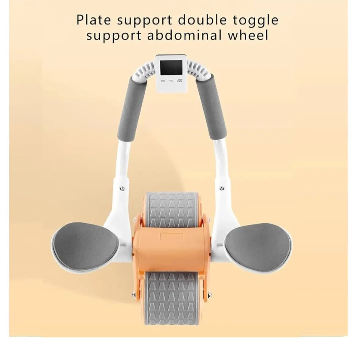 2026 Ab Roller Wheel with Knee Mat, Timer, and Elbow Support for Home Fitness - Automatic Rebound Exercise Equipment for Men and Women